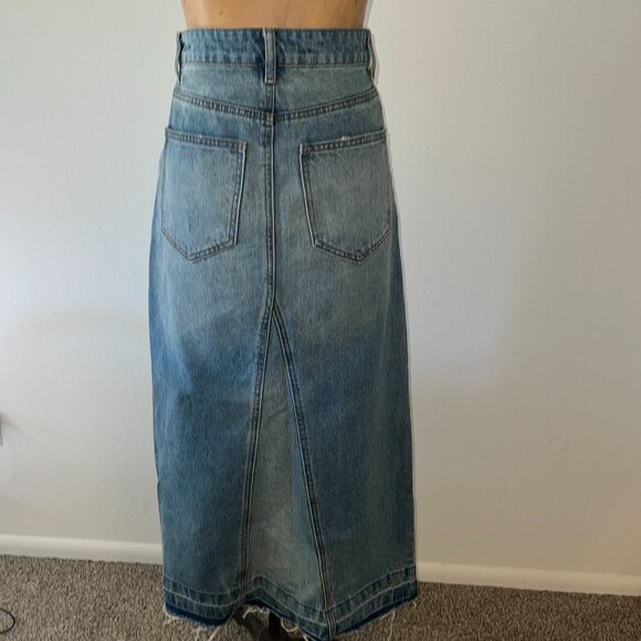 BDG Urban Outfitters Mandi A-Line Denim Maxi Skirt Size XS - Picture 8 of 16